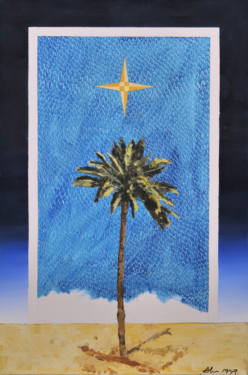 Palm Trees In An Oasis
