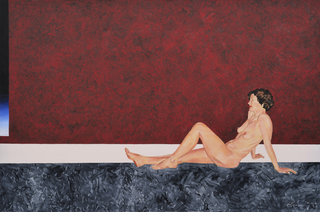 Semi reclining nude